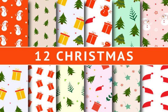Download Christmas Digital Pattern Pack - Digital pattern pack Collection