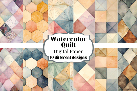 Download Watercolor Quilt Quilted Backgrounds - Quilted Collection