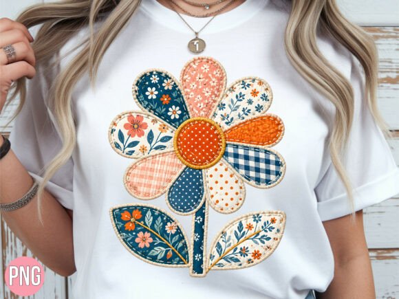 Download Quilted Patchwork Flower Shirt T-shirt - Quilted Collection
