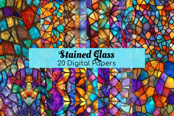 Download Stained Glass Digital Pattern Pack - Digital pattern pack Collection